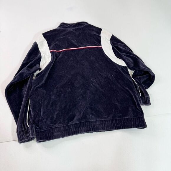 Vintage Y2K Phys Sci Velour Tracksuit Jacket Mens Medium & Blue Grunge Hip Hop - Picture 6 of 8